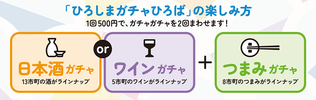 「ひろしまガチャひろば」の楽しみ方